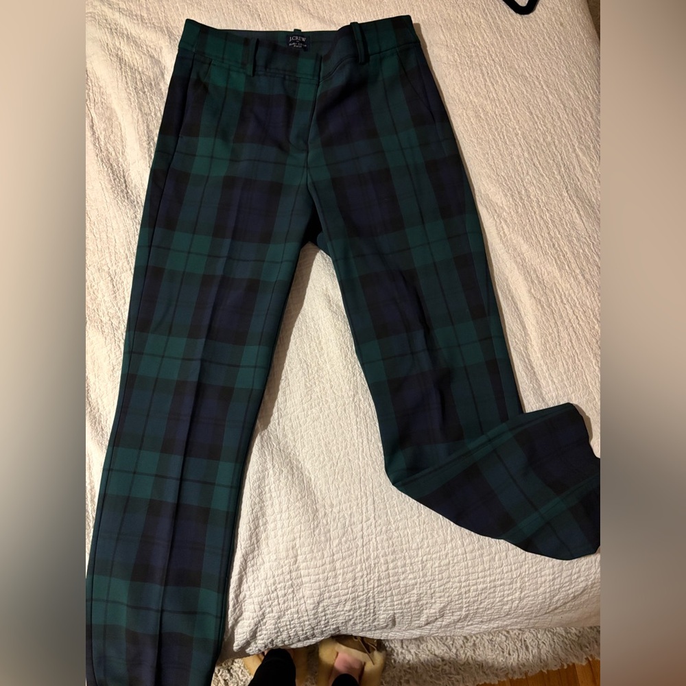 J. Crew Ruby Crop Pant - Blackwatch Plaid
